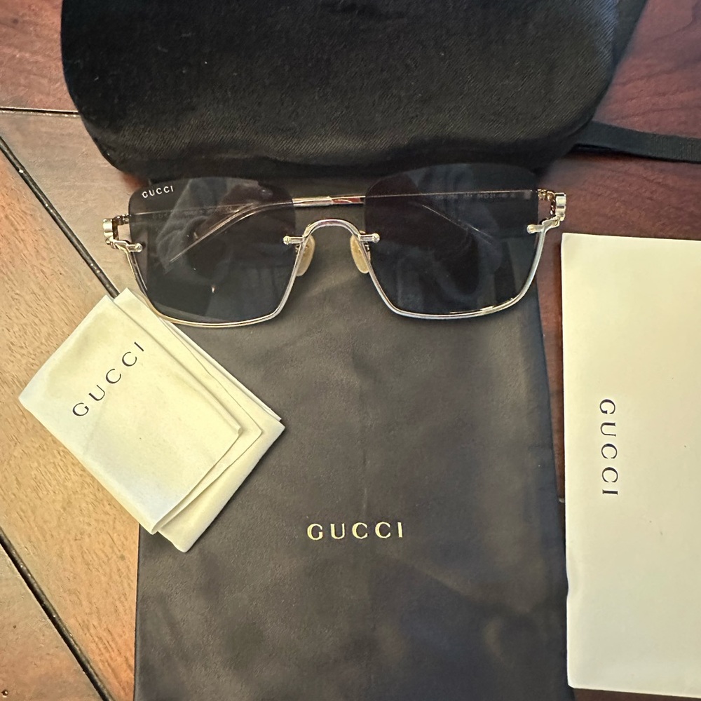 NITB Authentic Gucci  54mm Square Sunglasses - Picture 4 of 7